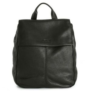 AMERICAN LEATHER CO. Black Leather Backpack Purse